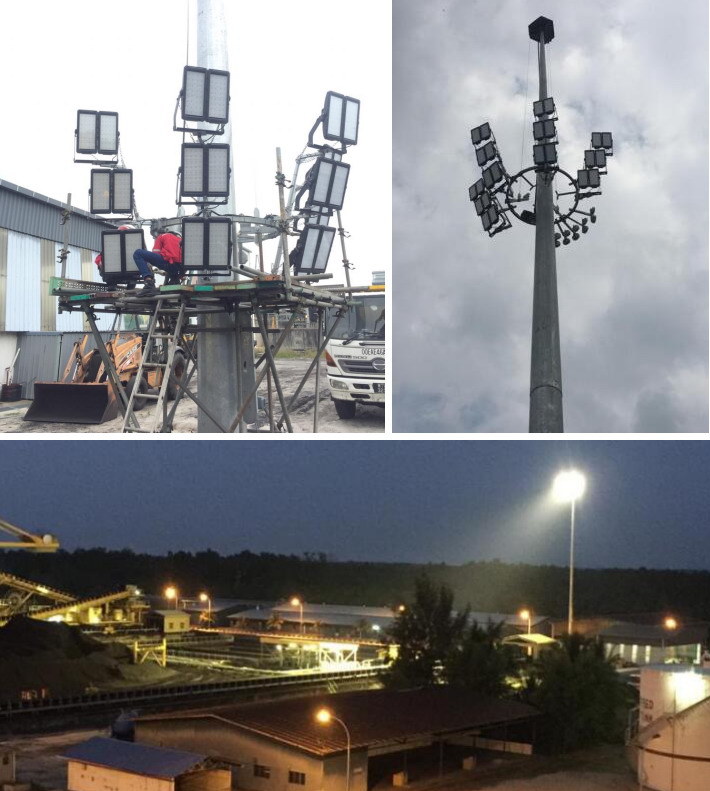 Die-Casting Outdoor High Pole Light for Square and Public Works