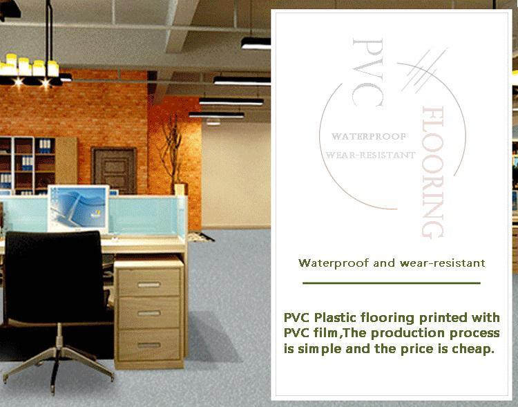 PVC Carpet Print Floor Click PVC Flooring