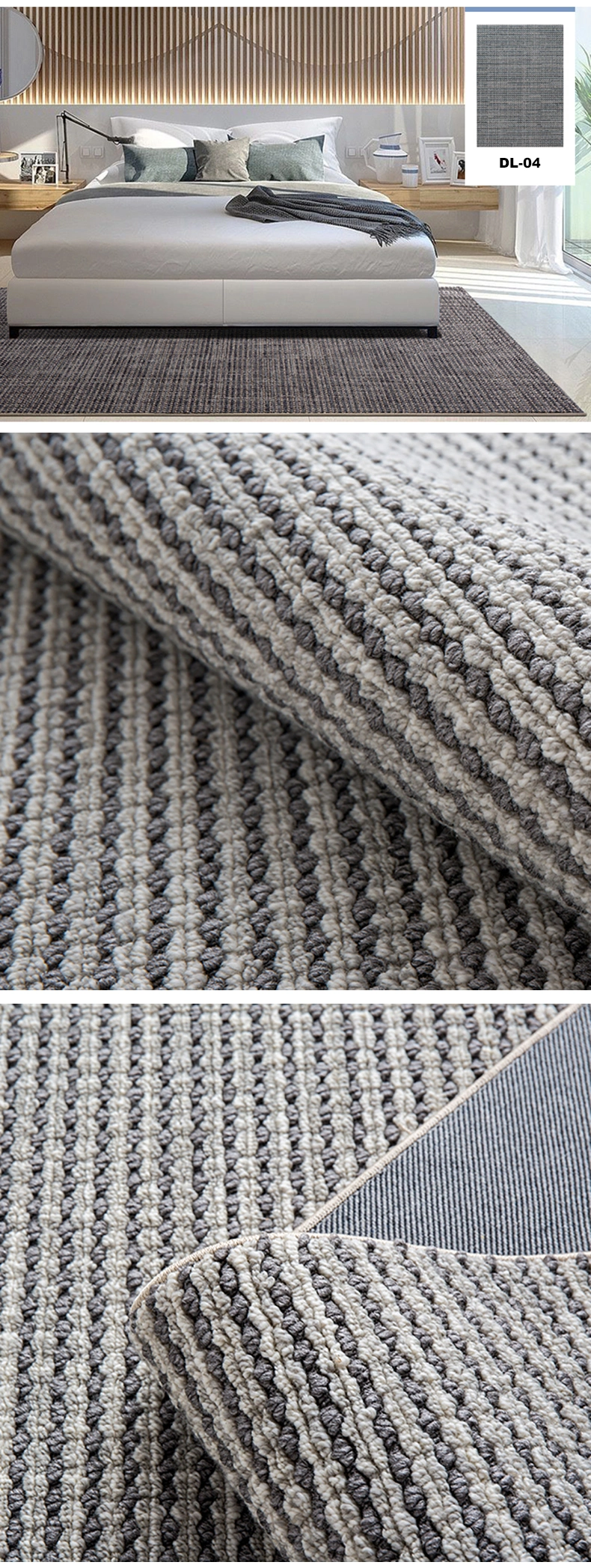 Light Grey Carpet Home Rugs Floor Carpets Area Rug Hand Woven Wool Rugs