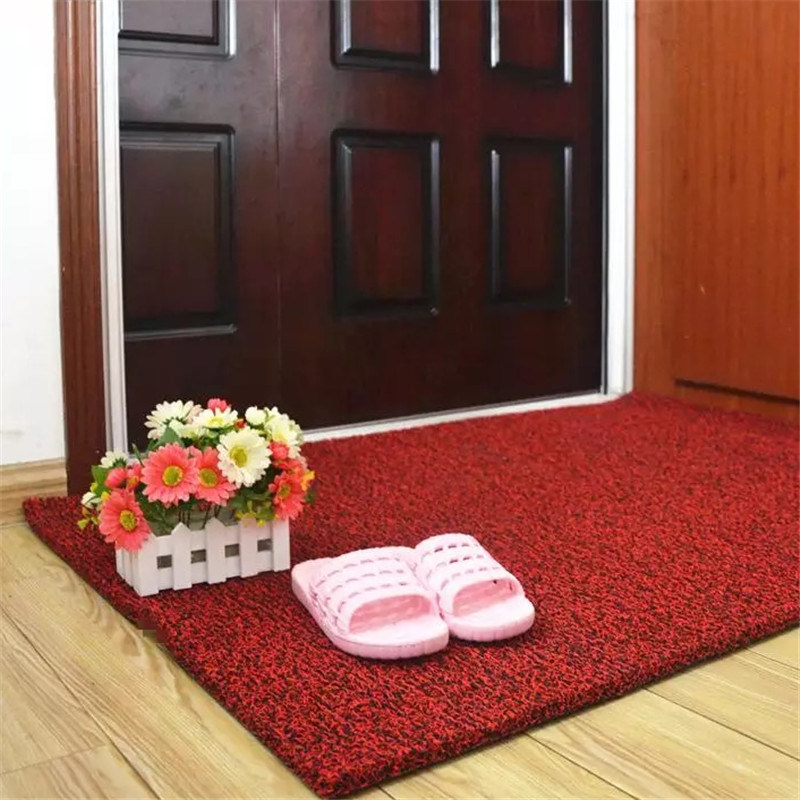 Classic PVC Coil Floor Mat Thickness 13mm Black /Red