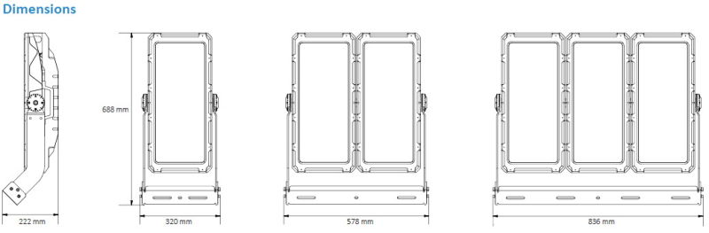 Die-Casting Outdoor High Pole Light for Square and Public Works