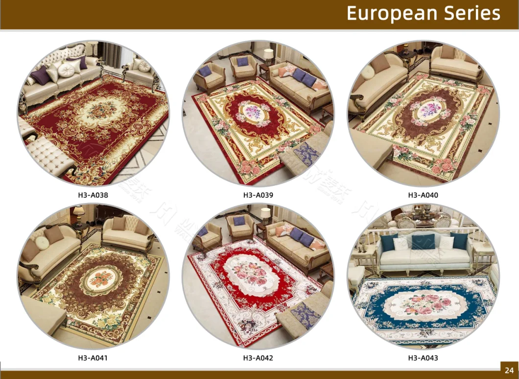 European Style Area Rugs Geometric Floor Carpets Living Room