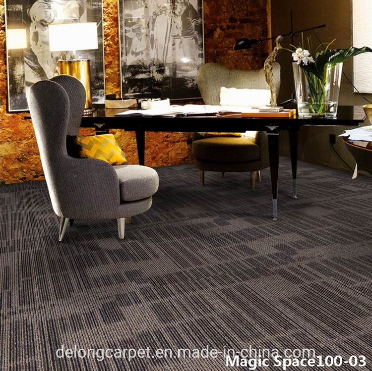 Modern 50X50 Meeting Room Tiles/ PP Machine-Made Carpet Tiles