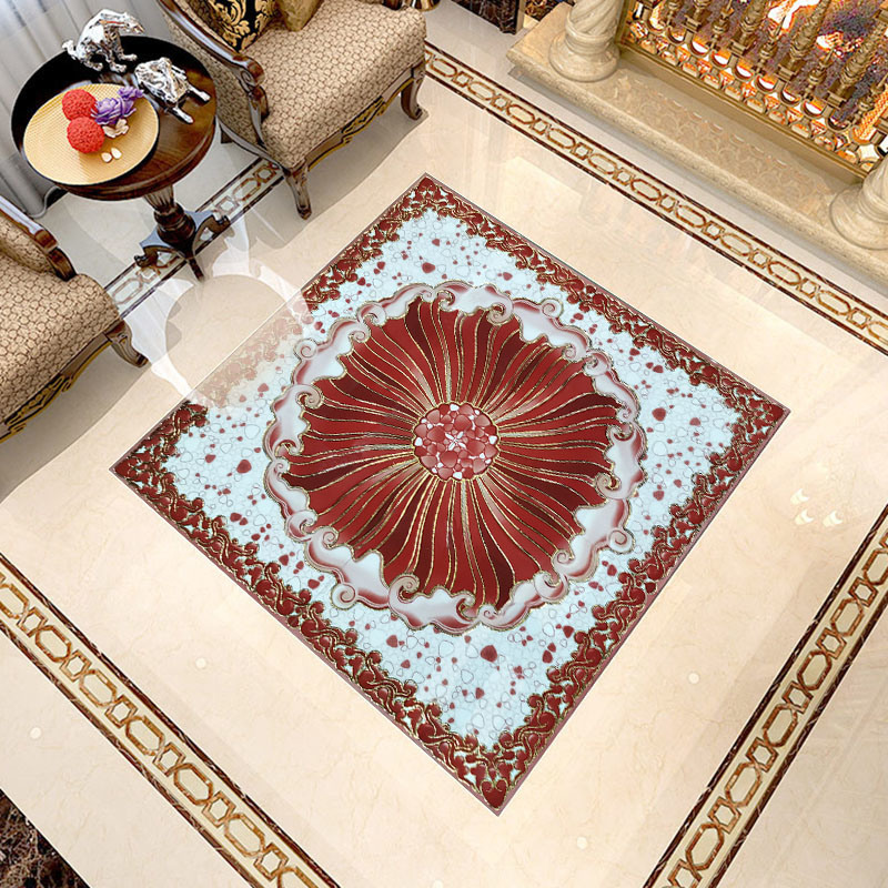 Living Room Porch Corridor Imitation Marble Carpet Tile Yhg12437-2b