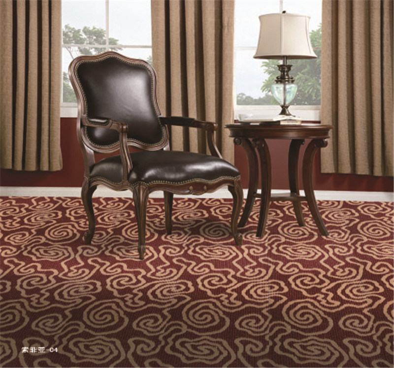 Machine Made Tufted Wall to Wall Carpet Custom Made Carpet Hotel Commercial Home Office Carpet Bedroom Carpet PP Carpet