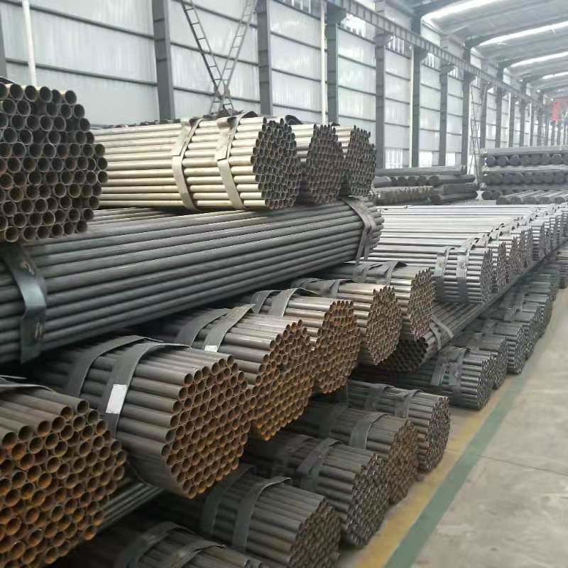 Hot Rolled Cold Rolling Black Painting Galvanzied ERW Steel Black Pipes