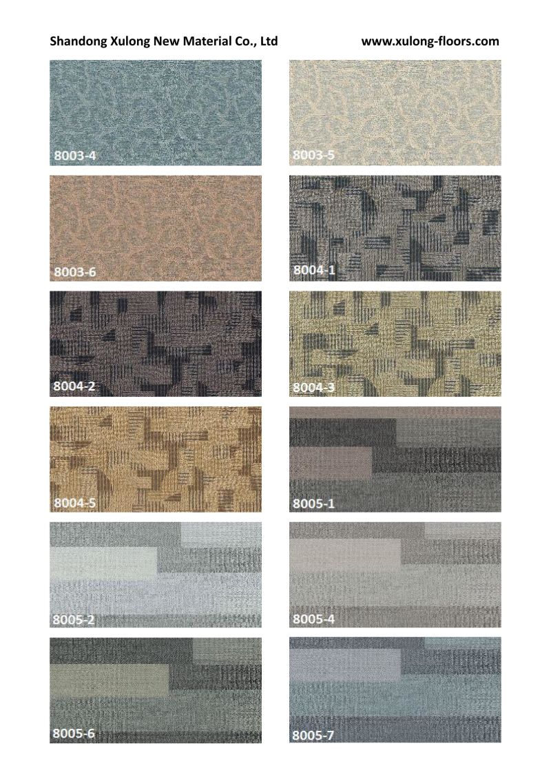 Popular Carpet Pattern Spc Flooring for Sale