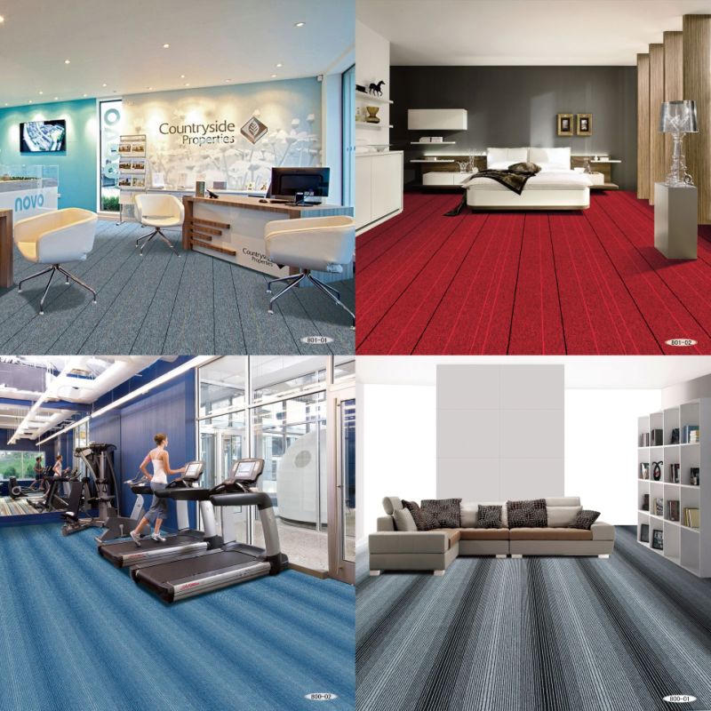 Broadloom Carpet Commercial Office Carpet Luxury Wall to Wall Carpet Living Room Carpet Roll Residential Loop Pile Plain Carpet Cut Pile Carpet