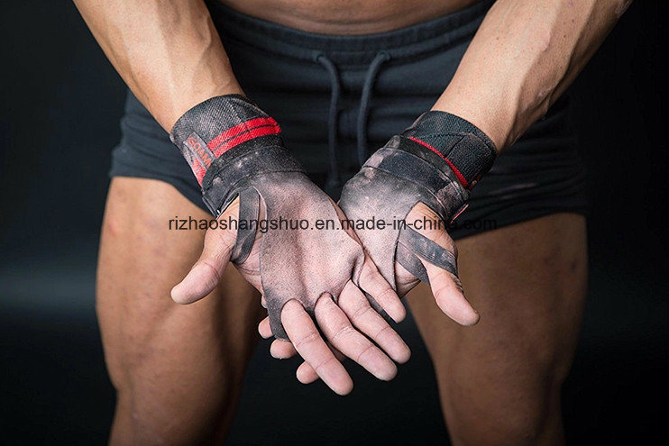Cowhide Anti-Slip Cross Training Weightlifting Gym Gloves