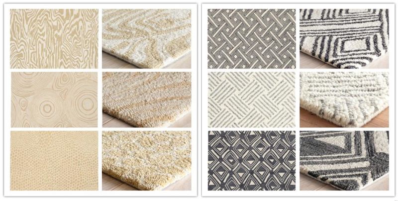 High Quality Carpet Tile Handmade in China Wool Floor Carpet