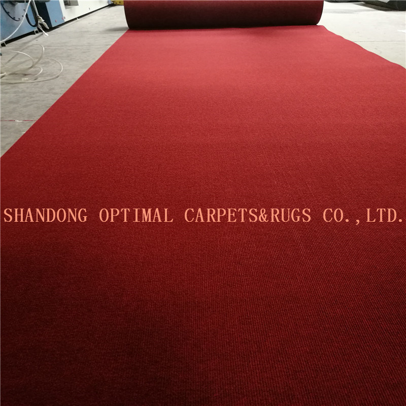 Exhibition Ribbed Carpet/Nonwoven Needle Punch Carpet