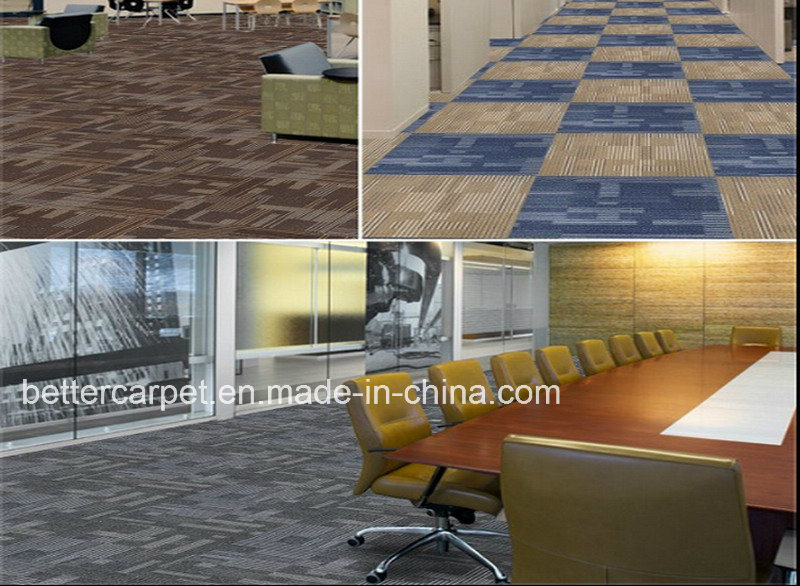 2018 New Designed Nylon Carpet Tile with PVC Backing, Office Carpet