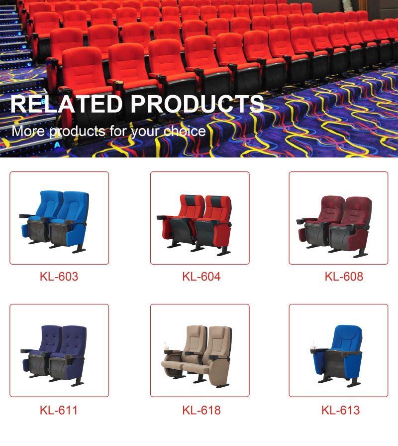 Audience Recliner Theater Cinema Seat for Modern Cinema Furniture (KL-606)