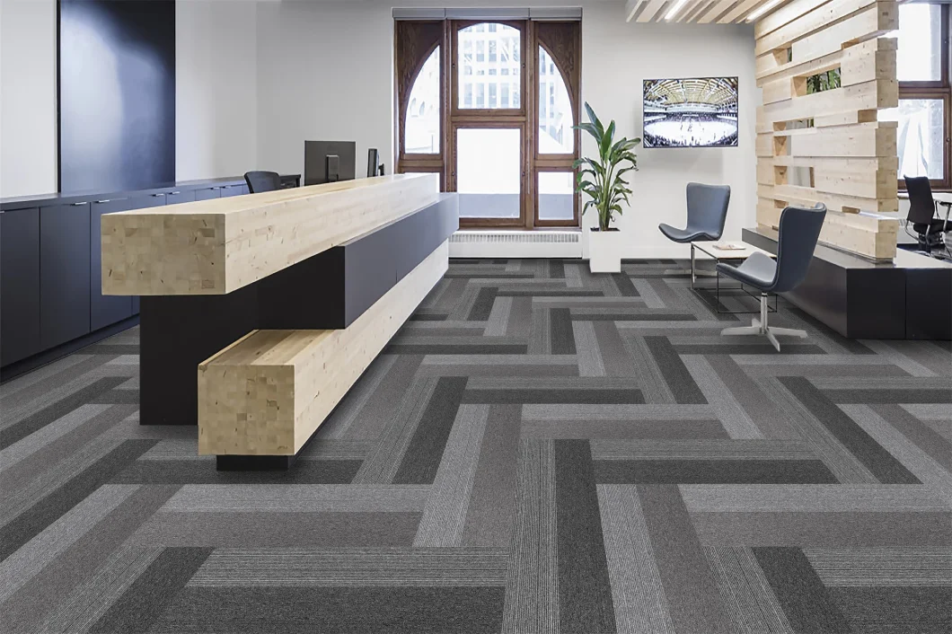 Landscape Newly Design Rectangle Carpet Tiles Nylon PVC Commecial Office Home Hotel Carpet Tiles
