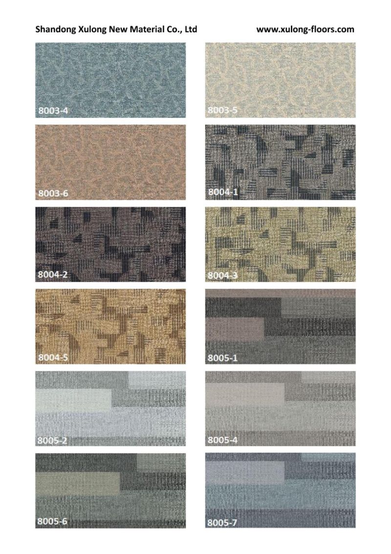 Carpet Look PVC Luxury Interlocking Spc Flooring Vinyl Tiles