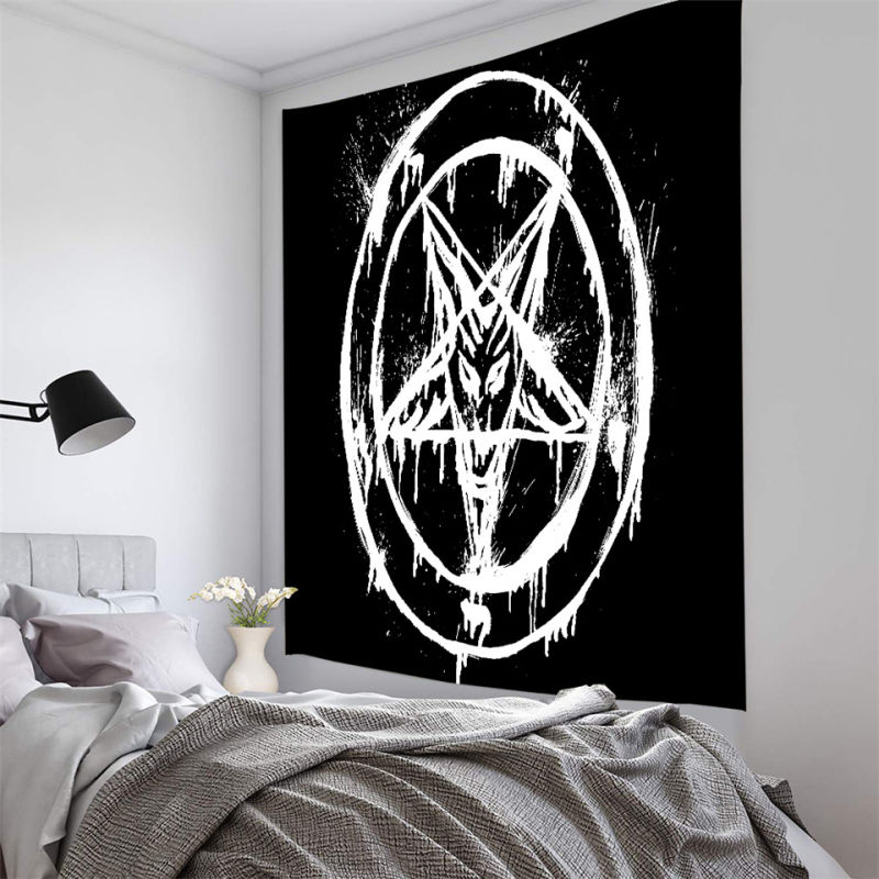 Dark Witchcraft Room Headboard Arras Carpet Astrological Carpet Home Decoration