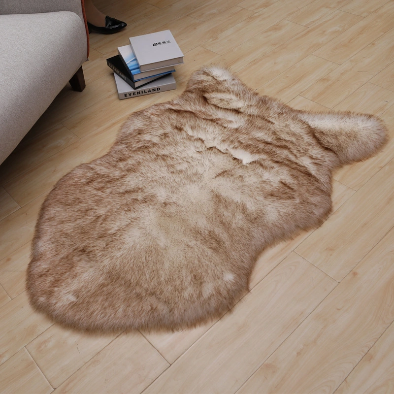 Microfiber Synthetic Sheepskin Imitate Faux Fur Area Rug Carpet
