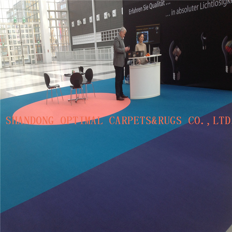 Multiple Color Ribbed Style Nonwoven Carpet for Wedding/Exhibition/Expo