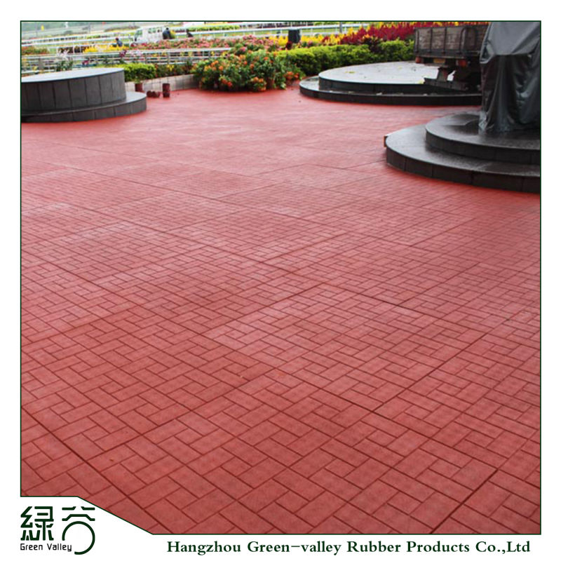 Cheap Price Outdoor Anti-Slip Flooring Brick Recycled Rubber Mat for Walkway