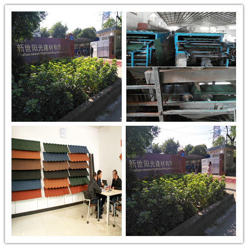 Green Glazed Roof Tiles/ Colorful Stone Coated Metal Roof Tiles