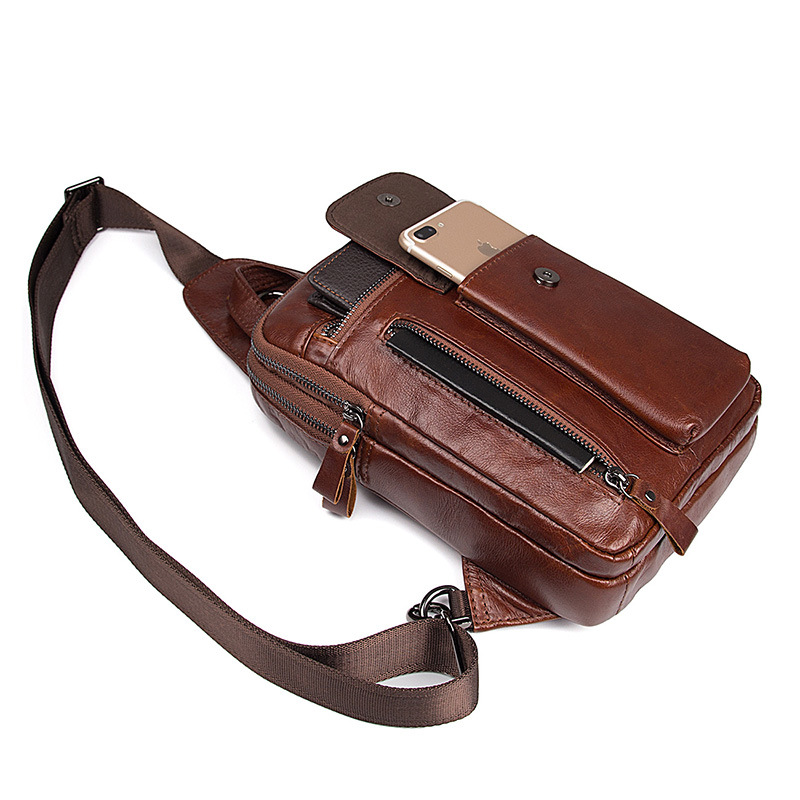 Excellet Quality Cowhide Leather Sling Bag