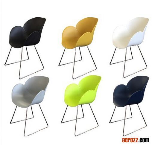 Modern Design Restaurant Chrome Designer Flower2 Chair