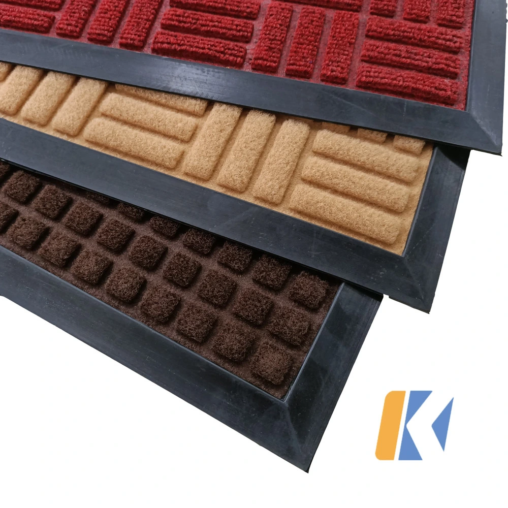 Custom Tufted Door Mat Washable Carpet Rugs with Rubber Back