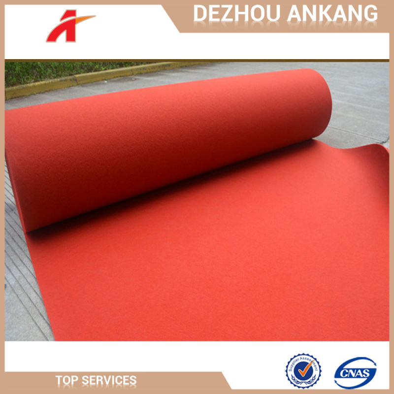 Top Quality Fashion Polyester Needle Punched Film Coated Exhibition Carpet