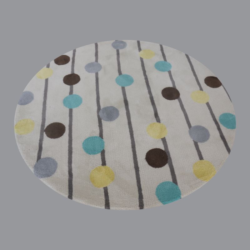 Round Kids Room Rugs Handtuft Carpet Bedroom Rug Home