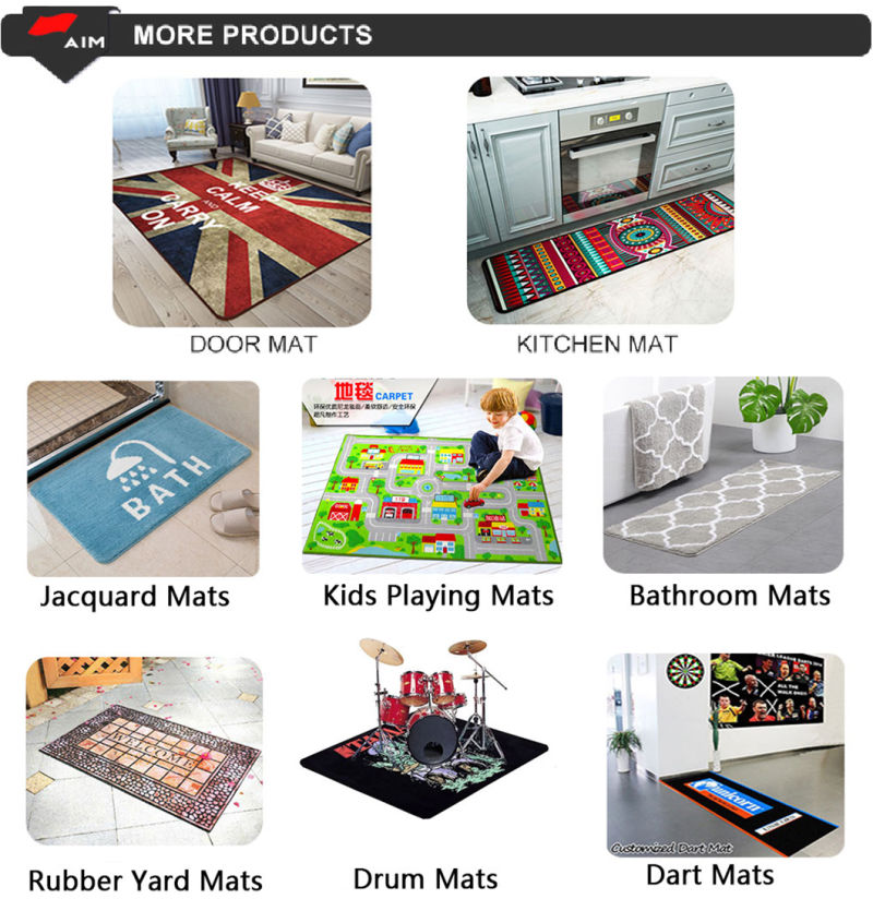 Big Factory Wholesale 3D Printed Carpets Size 40X60cm 50X80cm Bath Mat /Door Carpets