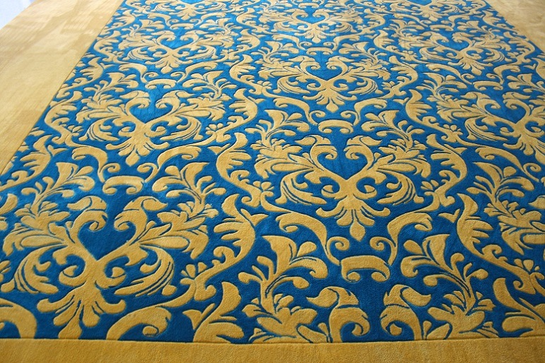 Wool and Silk Carpet Handtufted Carpet Popular in Russia