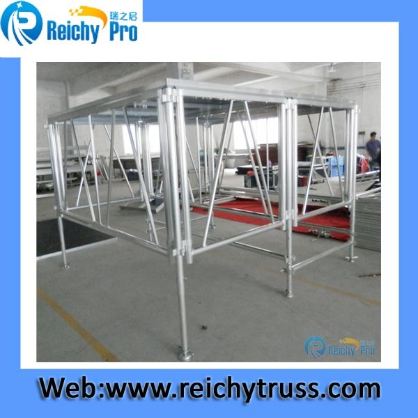 Red Carpet Mobile Stage Moving Stage Aluminum Frame
