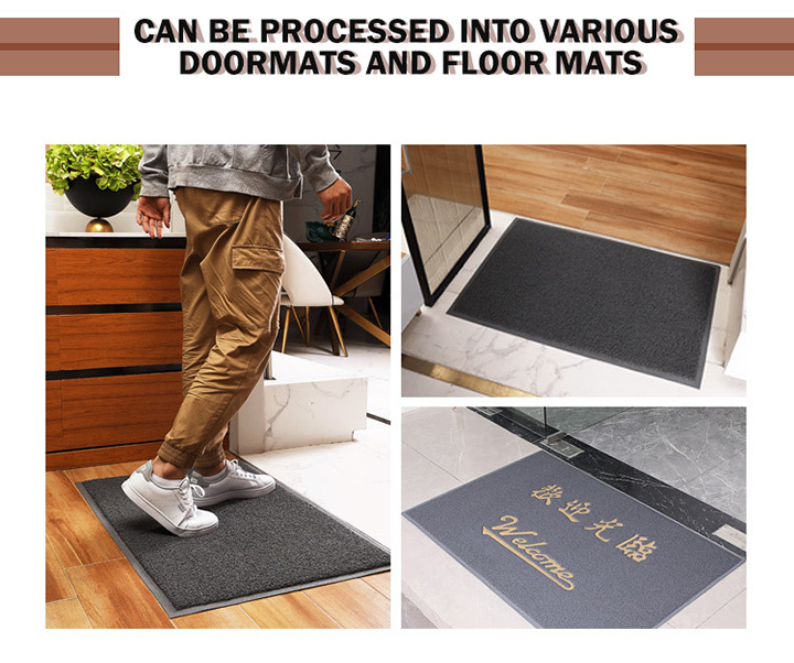 Colourful Anti Slip PVC Coil Floor Carpet Mat in Rolls with Firm Backing for Indoor/Outdoor/Hotel/Commercial/Multifunction Carpet