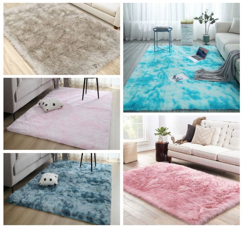Home Furniture Decoration Plush Soft Carpets for Living Room Bedroom Anti-Slip Floor Mats Bedroom Water Absorption Carpet Rugs