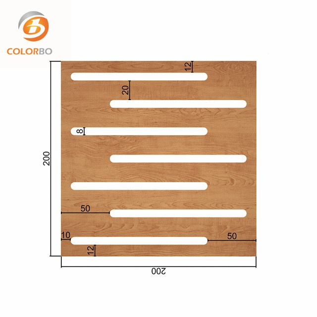 Easy to Install Ballroom/Cinema Applications Slot Wood Timber Acoustic Panel