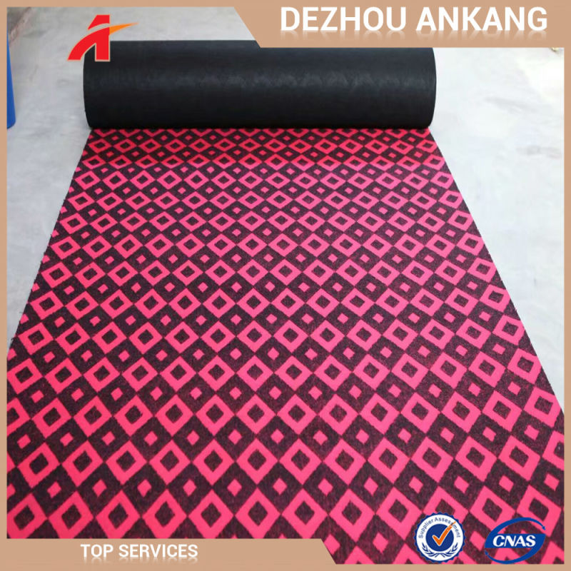 100% Polyester Needle Punched Double Color Jacquard Carpet