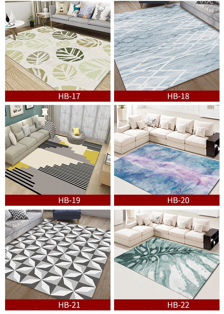 Chinese Modern High Quality Polyester Fibre Carpets Rugs for Household Decoration