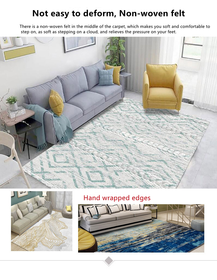 200*300cm Living Room Sofe Anti-Slip Cheap Polypropylene Floor Carpet Price