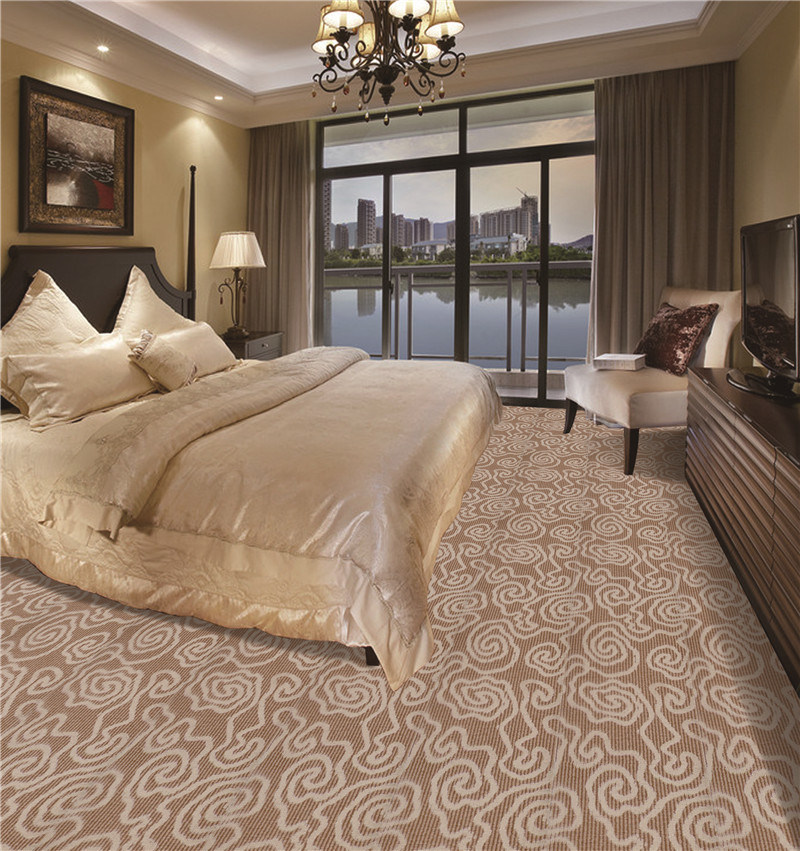 Machine Made Tufted Wall to Wall Carpet Custom Made Carpet Hotel Commercial Home Office Carpet Bedroom Carpet PP Carpet