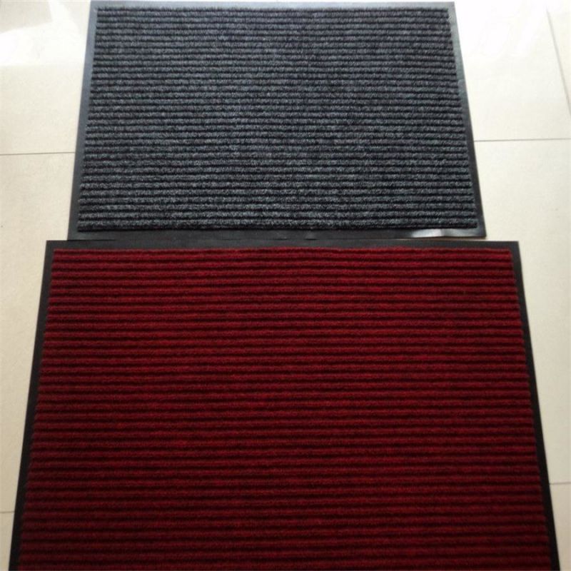 Non-Slip 100% Polyester Entrance Door Mat with PVC Backing