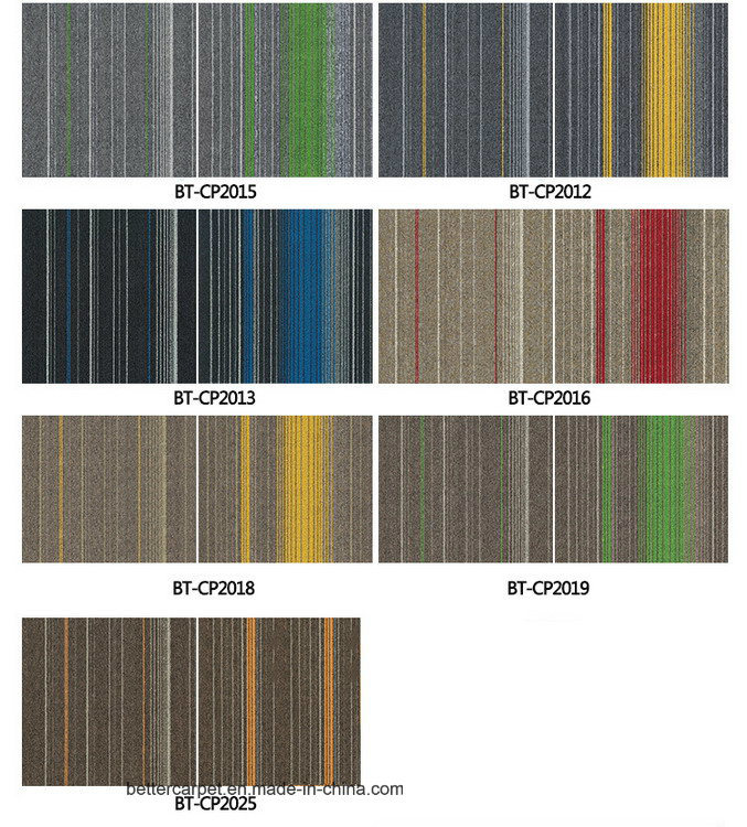 Btcp New Pattern Nylon Modular Carpet Tile 50X50 Cm