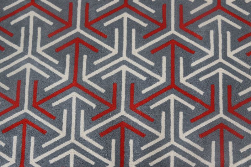 Red Grey Rugs Wool Carpet Home Rug Bamboo Silk Carpets