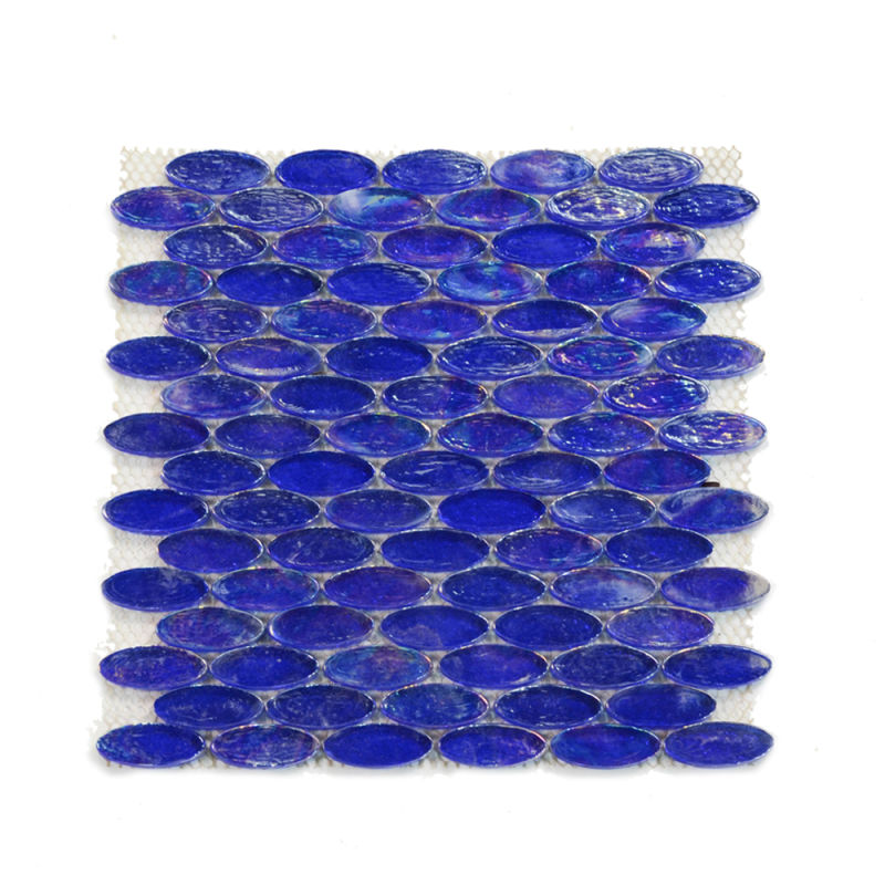 Manufactures Design Hotel Guest Room Decoration Oval Glass Mosaic