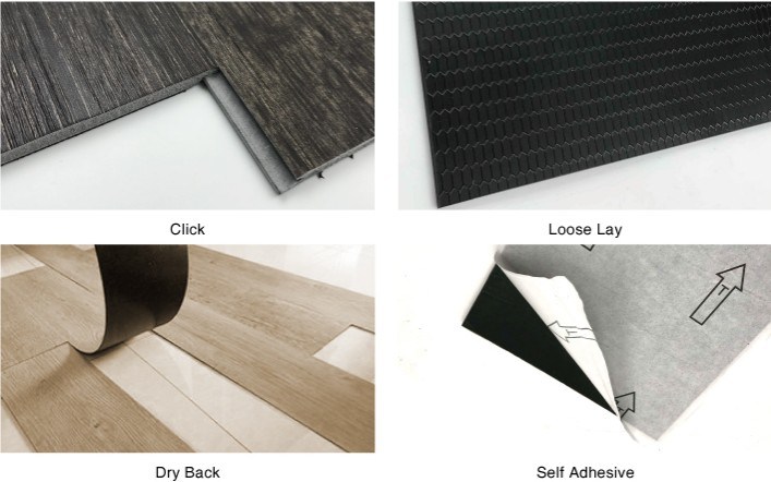 Whosale Carpet Look Lvt Flooring Plank Glue Down PVC Plank