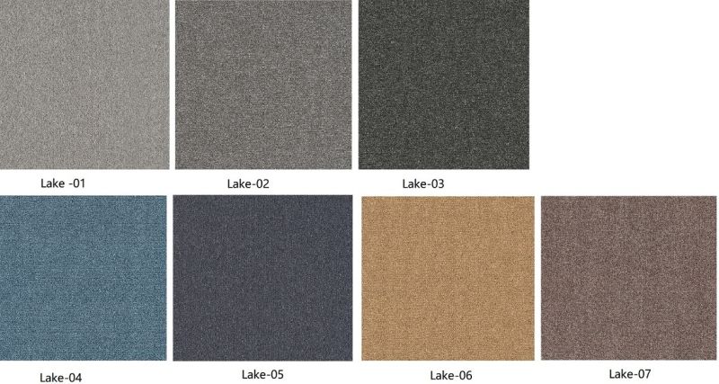 Nylon Plain Color PVC Backing Carpet Tiles Commercial Hotel Home Carpet Office Carpet for Building Use