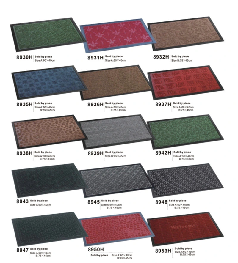 Custom Carpet Company Color Logo Doormat Printed Foot Mats Logo Rugs for Business