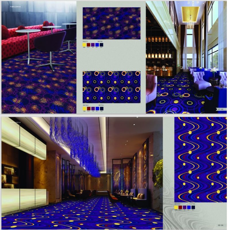 Machine Woven Wilton Wall to Wall Carpets for KTV