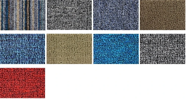 Wall to Wall Tufted Carpet Plain Color Loop Pile Hotel Home Living Room Carpet Commercial Carpet PP Surface Corridor Carpet Use for Project Carpet