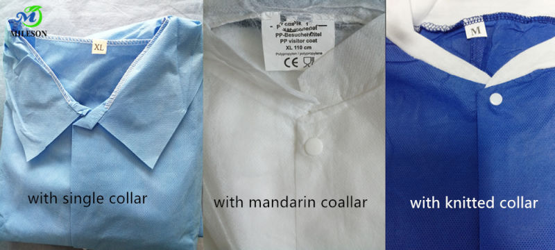 Polypropylene Lab Coat Disposable Visitors Coats