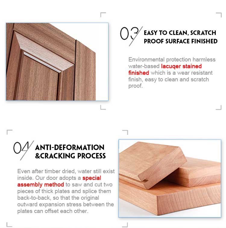 Sound Insulation Lippings Interior Wood Styles Solid Wooden Door